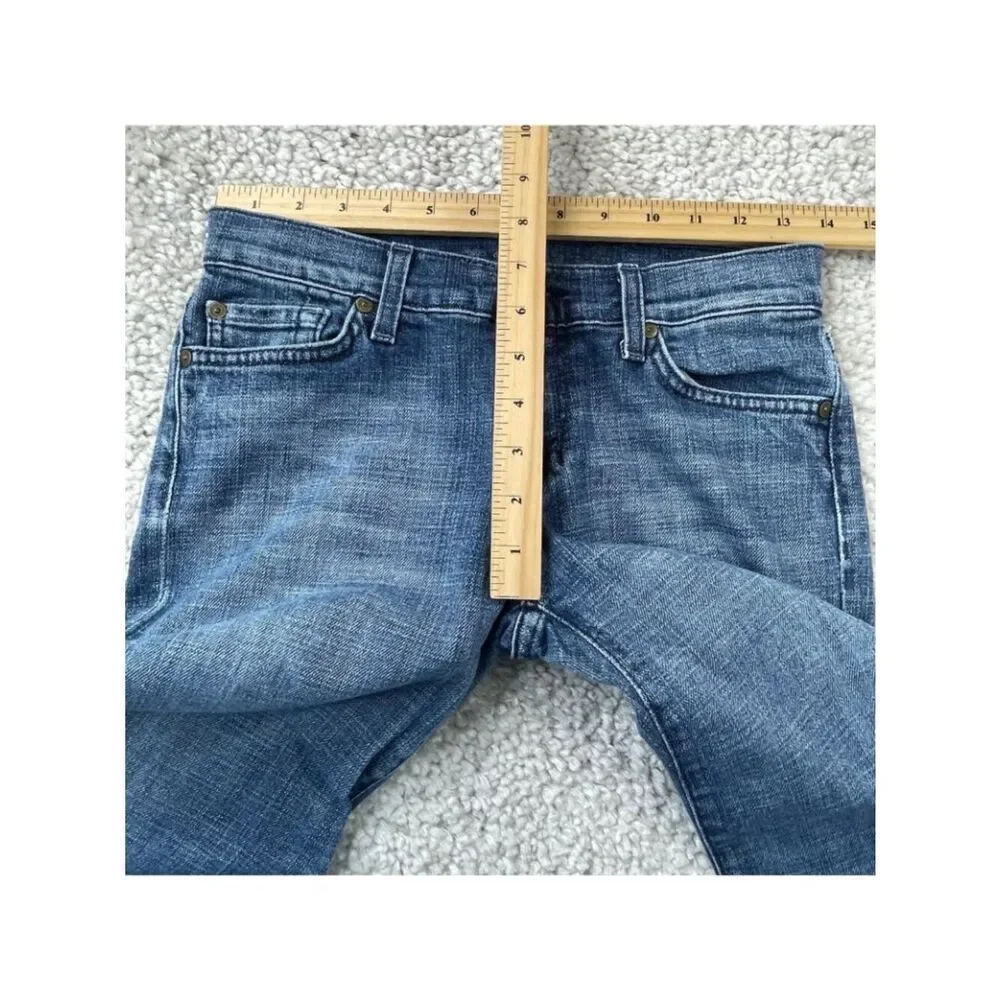 7 For All Mankind Dojo Crop Jean Low Rise Womens 26